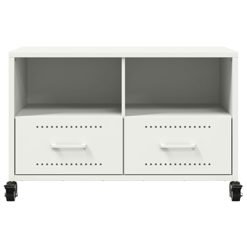 Móvel de TV 68x39x43,5 cm aço branco