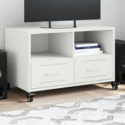 Móvel de TV 68x39x43,5 cm aço branco