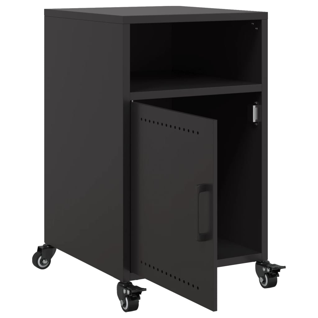 Mesa de cabeceira 36x39x59 cm aço preto