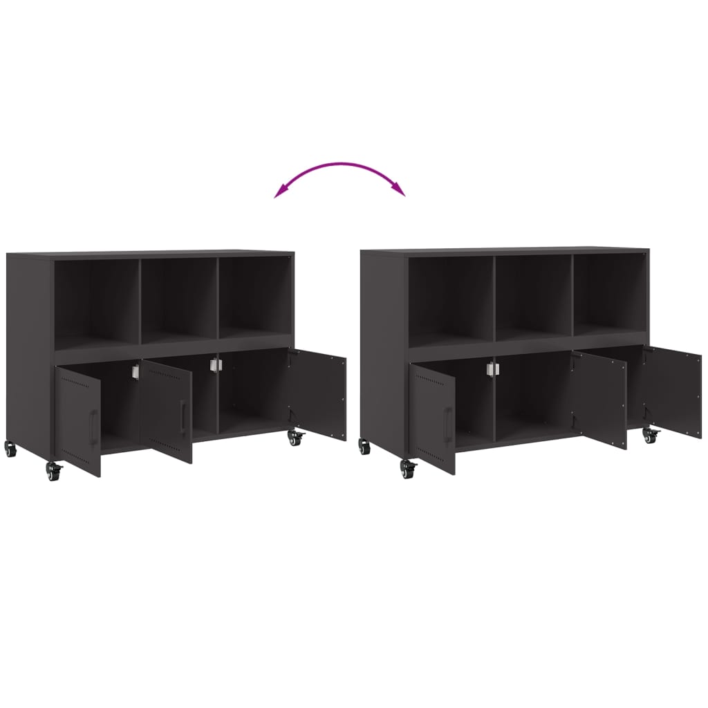 Aparador 100,5x39x72 cm aço preto