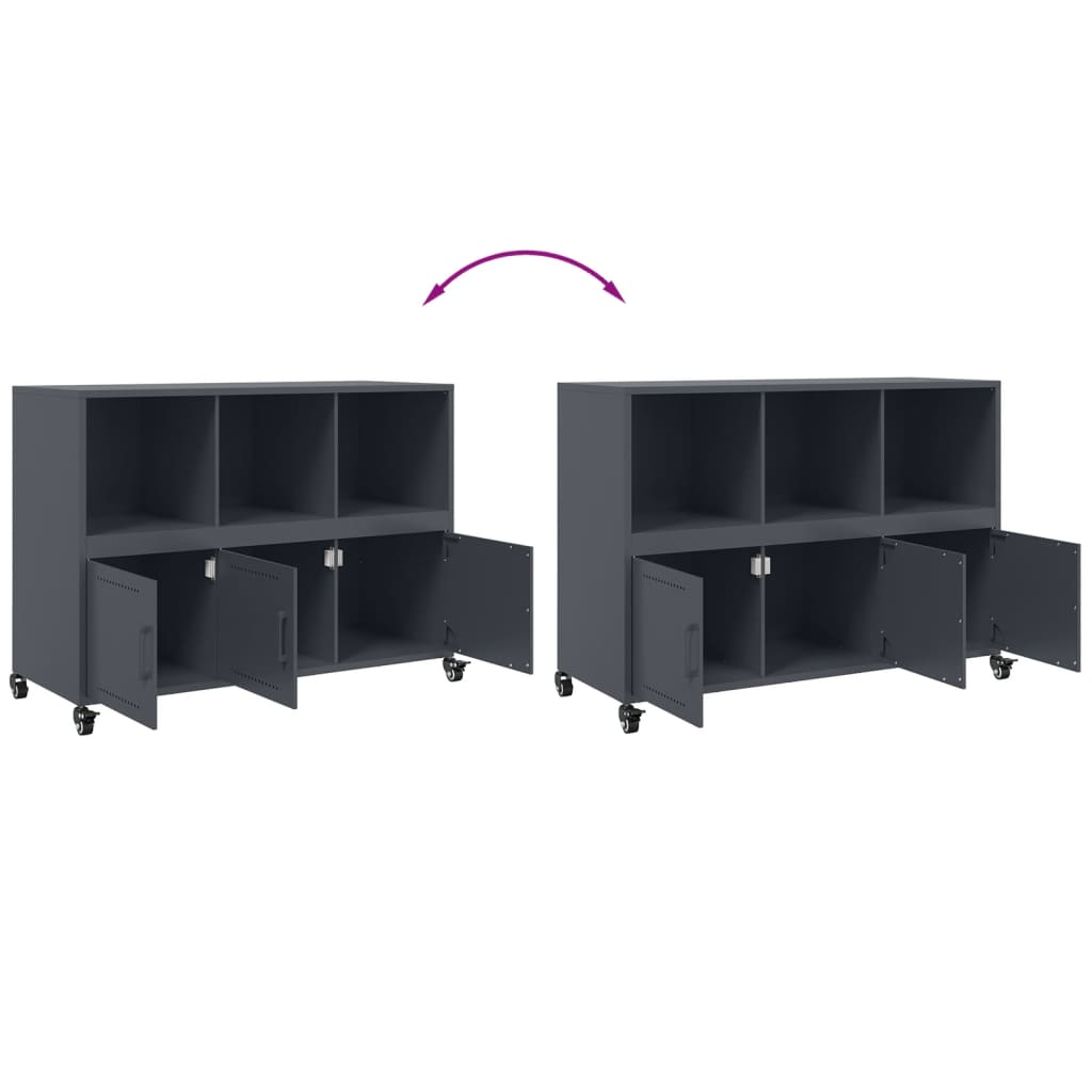 Aparador 100,5x39x72 cm aço antracite