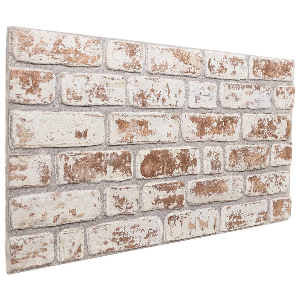 Painéis de parede 3D 10 pcs 100x50 cm EPS vermelho e branco