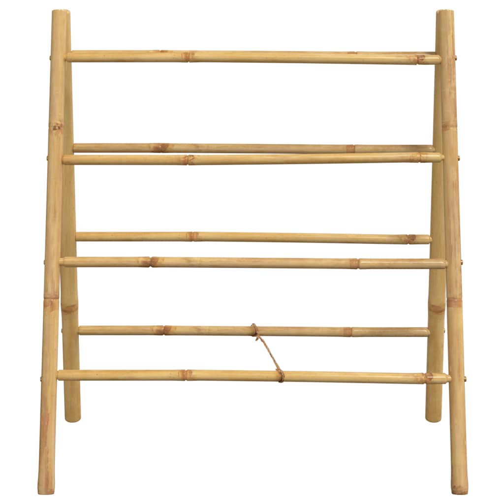 Toalheiro de escada duplo com 4 degraus 90x50x100 cm bambu