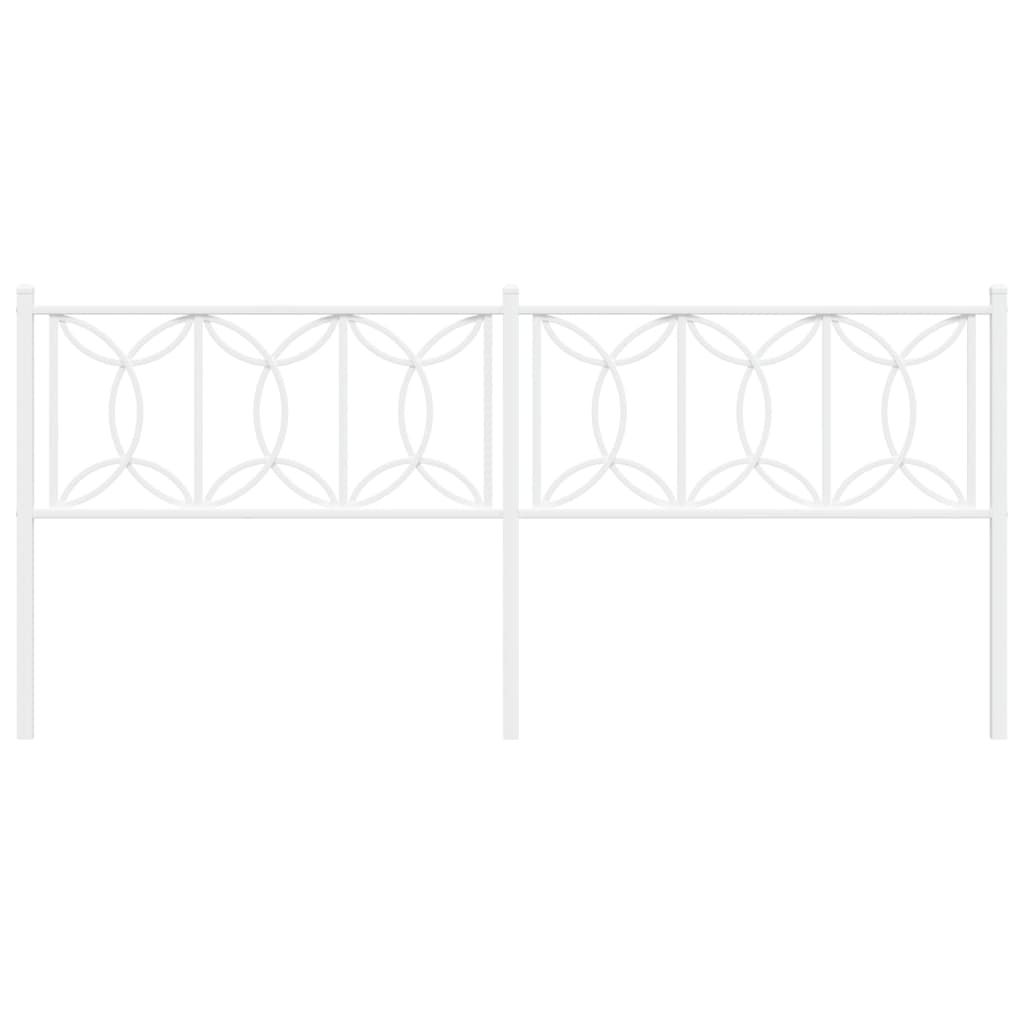 Cabeceira de cama 193 cm metal branco