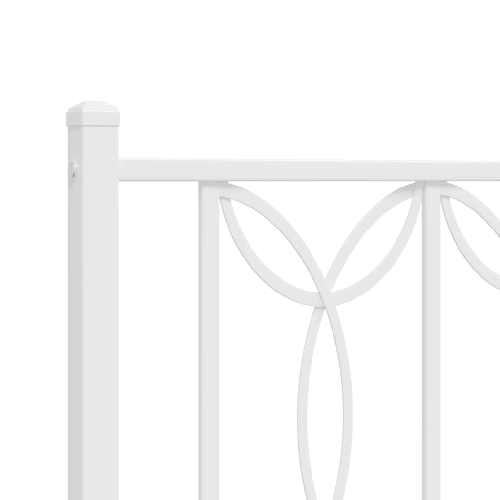 Cabeceira de cama 193 cm metal branco