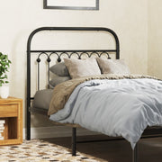 Cabeceira de cama 90 cm metal preto
