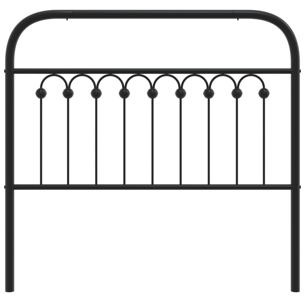 Cabeceira de cama 100 cm metal preto