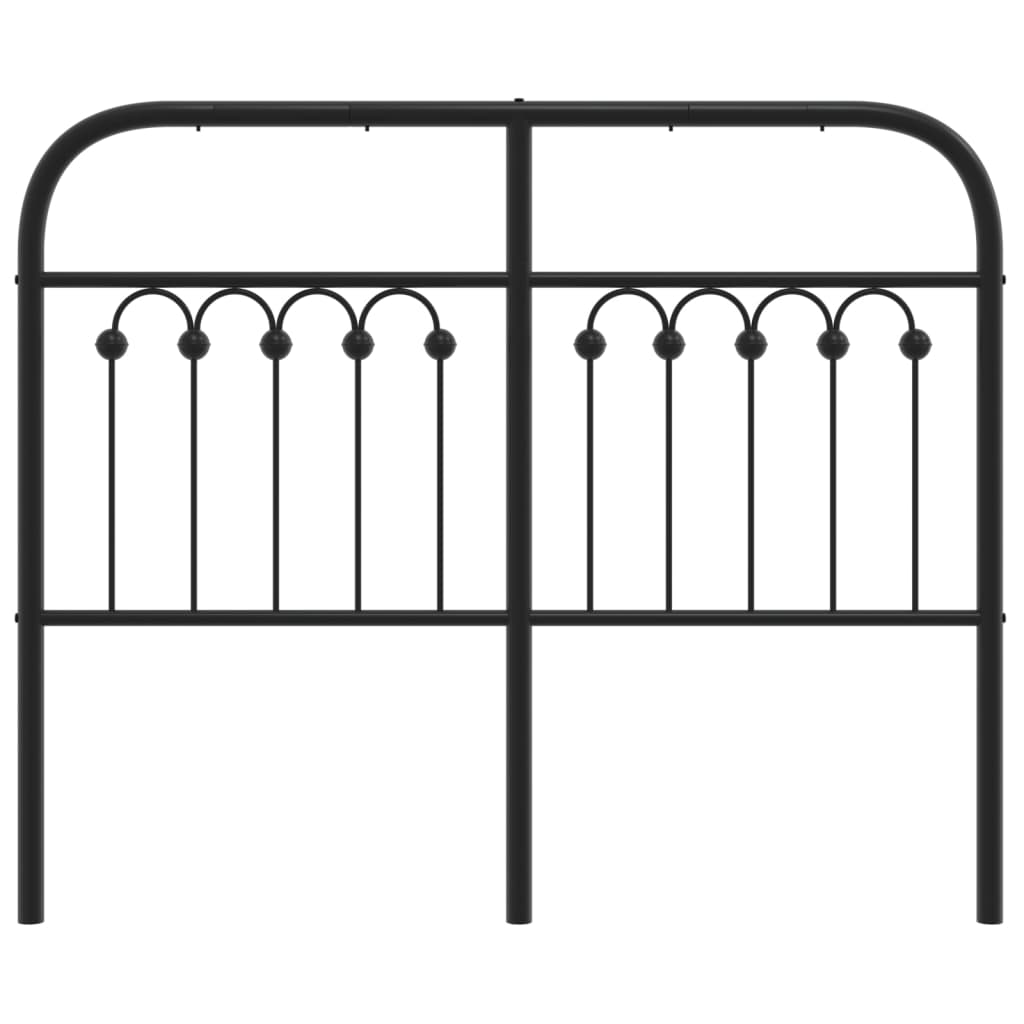 Cabeceira de cama 120 cm metal preto