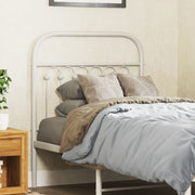 Cabeceira de cama 80 cm metal branco