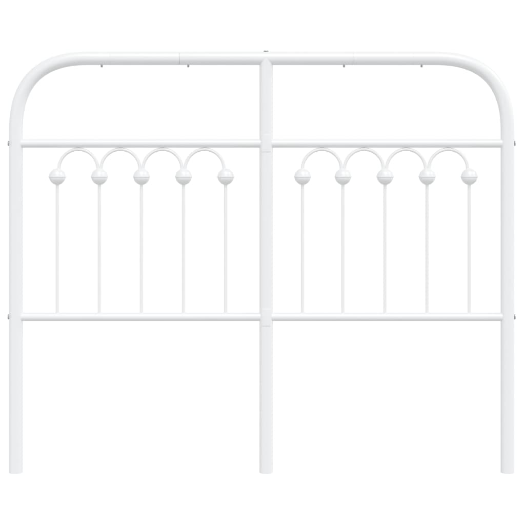 Cabeceira de cama 120 cm metal branco