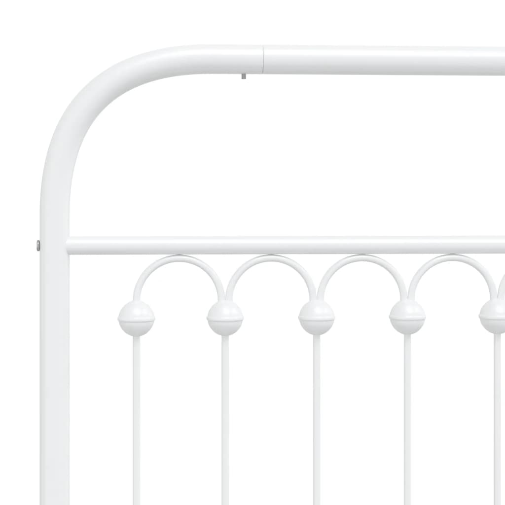Cabeceira de cama 160 cm metal branco