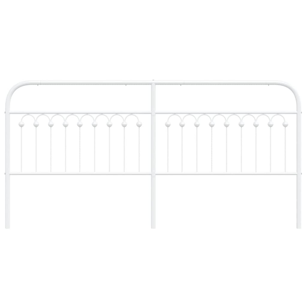 Cabeceira de cama 193 cm metal branco