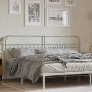 Cabeceira de cama 193 cm metal branco