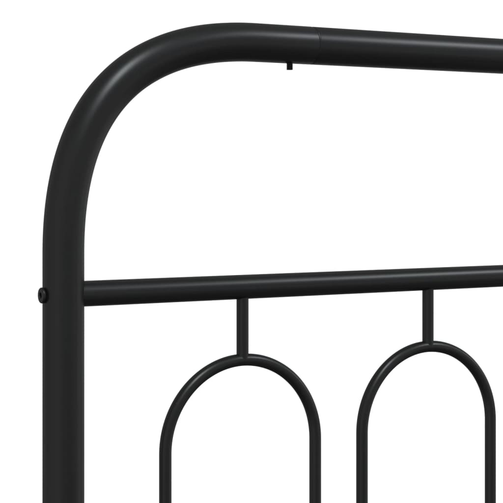 Cabeceira de cama 120 cm metal preto