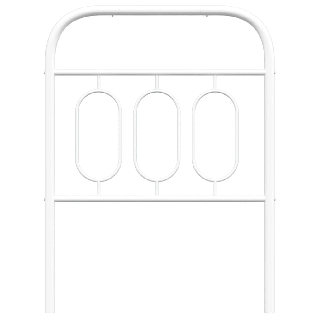 Cabeceira de cama 75 cm metal branco