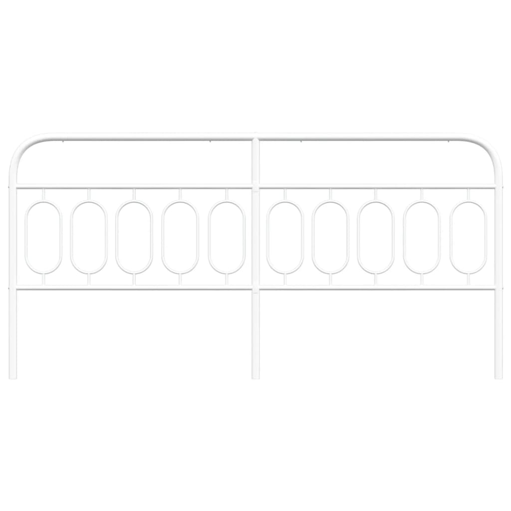 Cabeceira de cama 200 cm metal branco