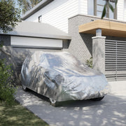 Cobertura de carro p/ SUV com cintas de fivela M prateado