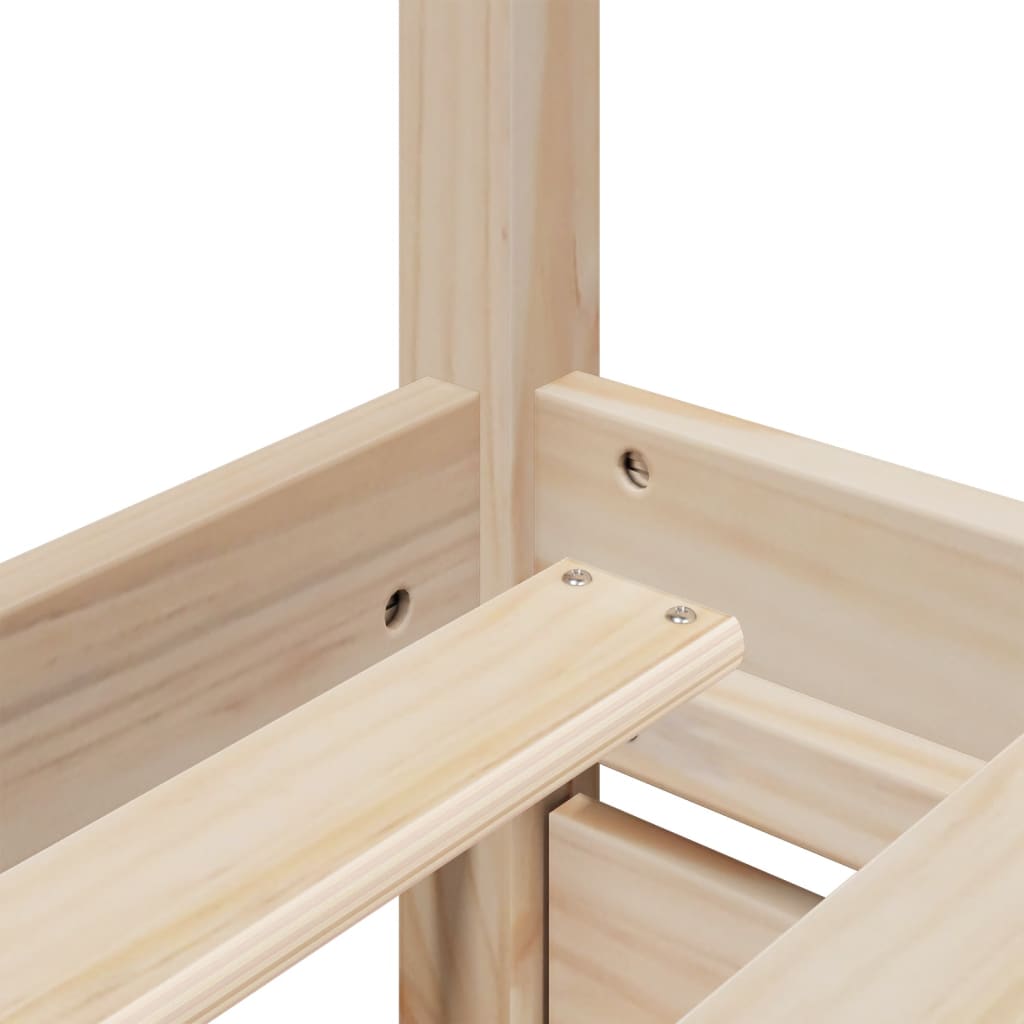 Cama sem colchão 100x200 cm madeira de pinho maciça