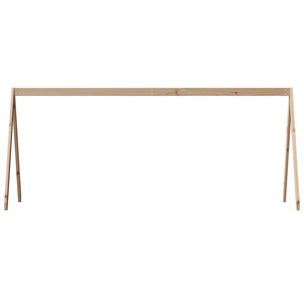 Telhado de cama infantil 209x95,5x88 cm madeira pinho maciça