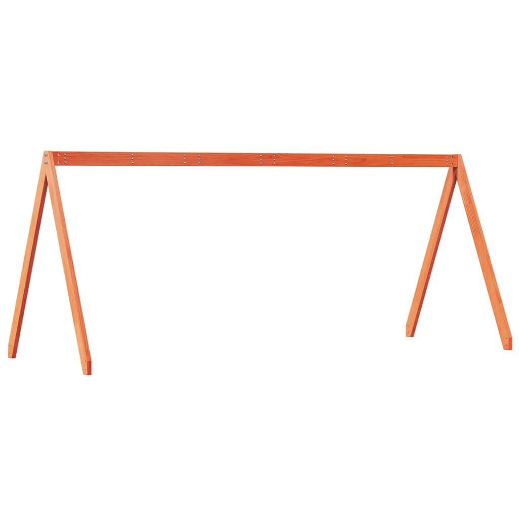Telhado cama infantil 199x80,5x88 cm pinho maciço castanho-mel