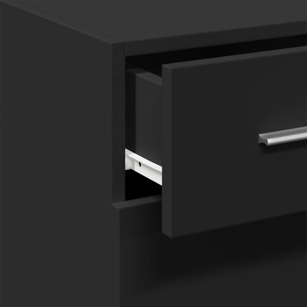 Aparador 30x42,5x93 cm derivados de madeira preto