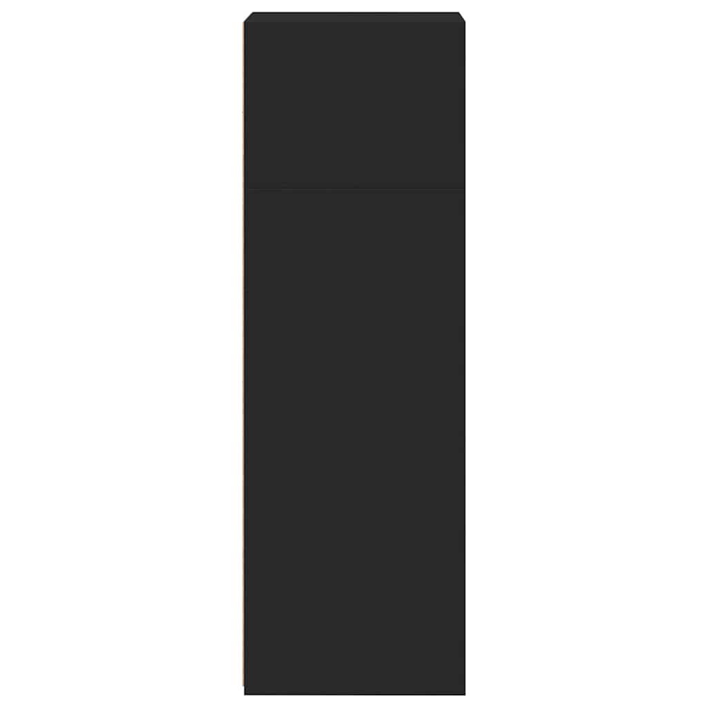 Armário alto 40x41x124 cm derivados de madeira preto