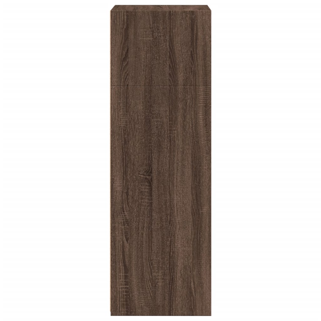 Armário alto 50x41x124cm derivados de madeira carvalho castanho