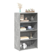 Armário alto 70x41x124 cm derivados de madeira cinza cimento