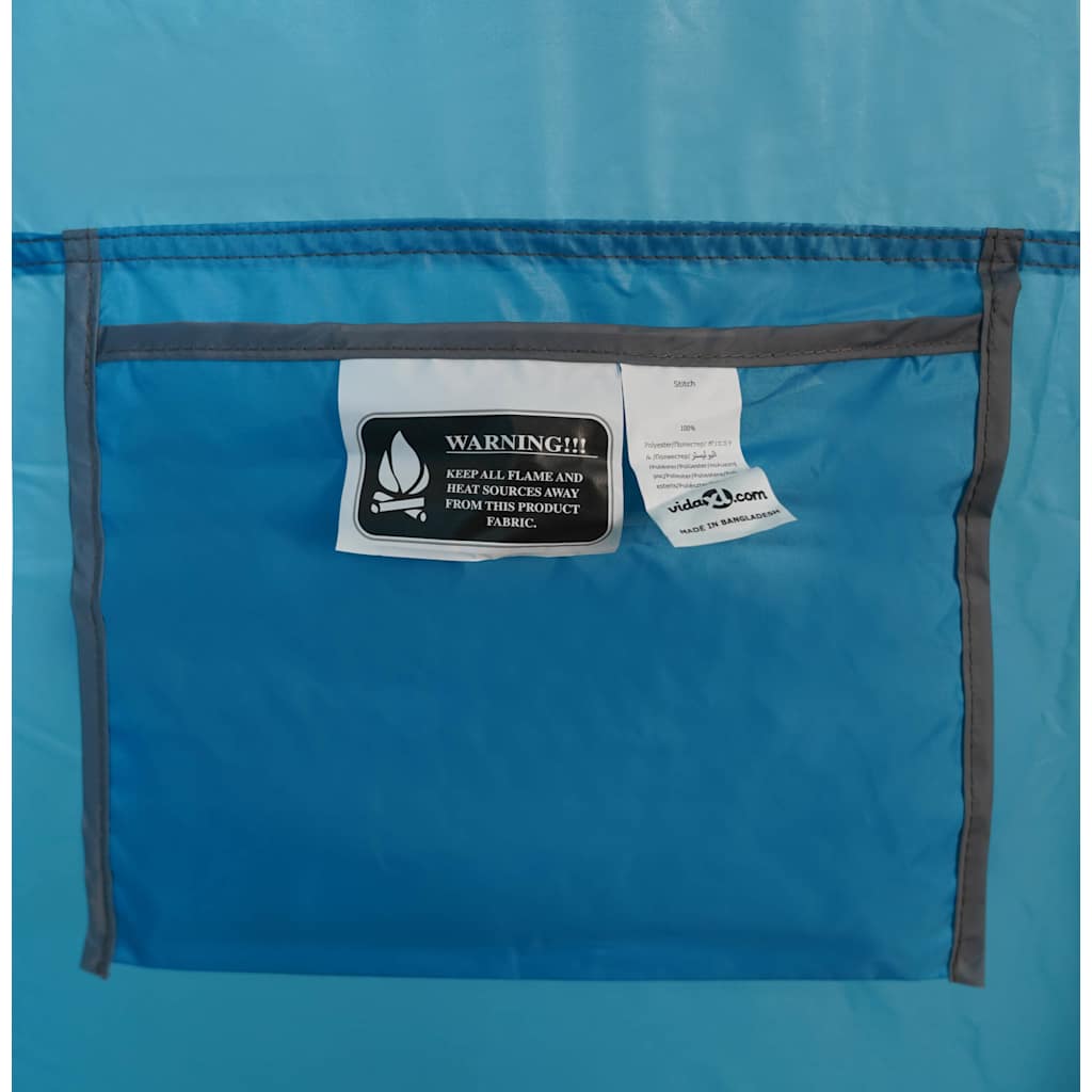 Tenda para duche impermeável azul