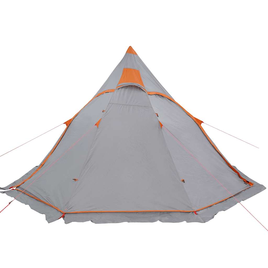 Tenda de campismo tipi para 5 pessoas impermeável cinzento