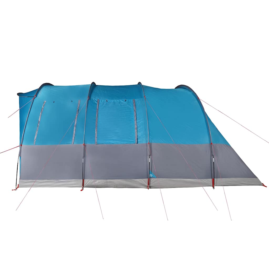 Tenda de campismo túnel para 5 pessoas impermeável azul