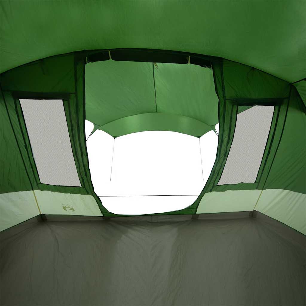 Tenda de campismo túnel para 5 pessoas impermeável verde