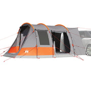 Tenda de campismo p/ 2 pessoas impermeável cinzento/laranja