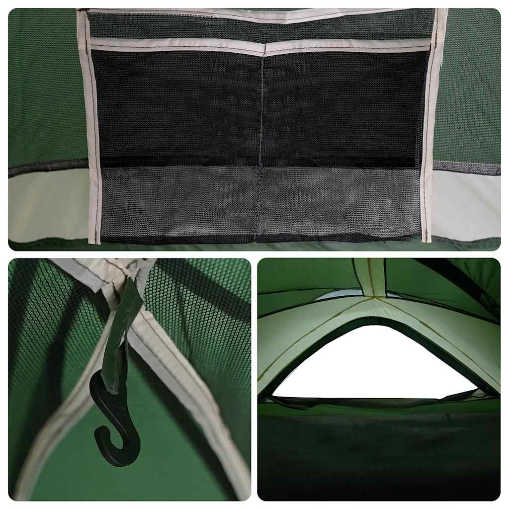 Tenda de campismo para 1 pessoa impermeável verde