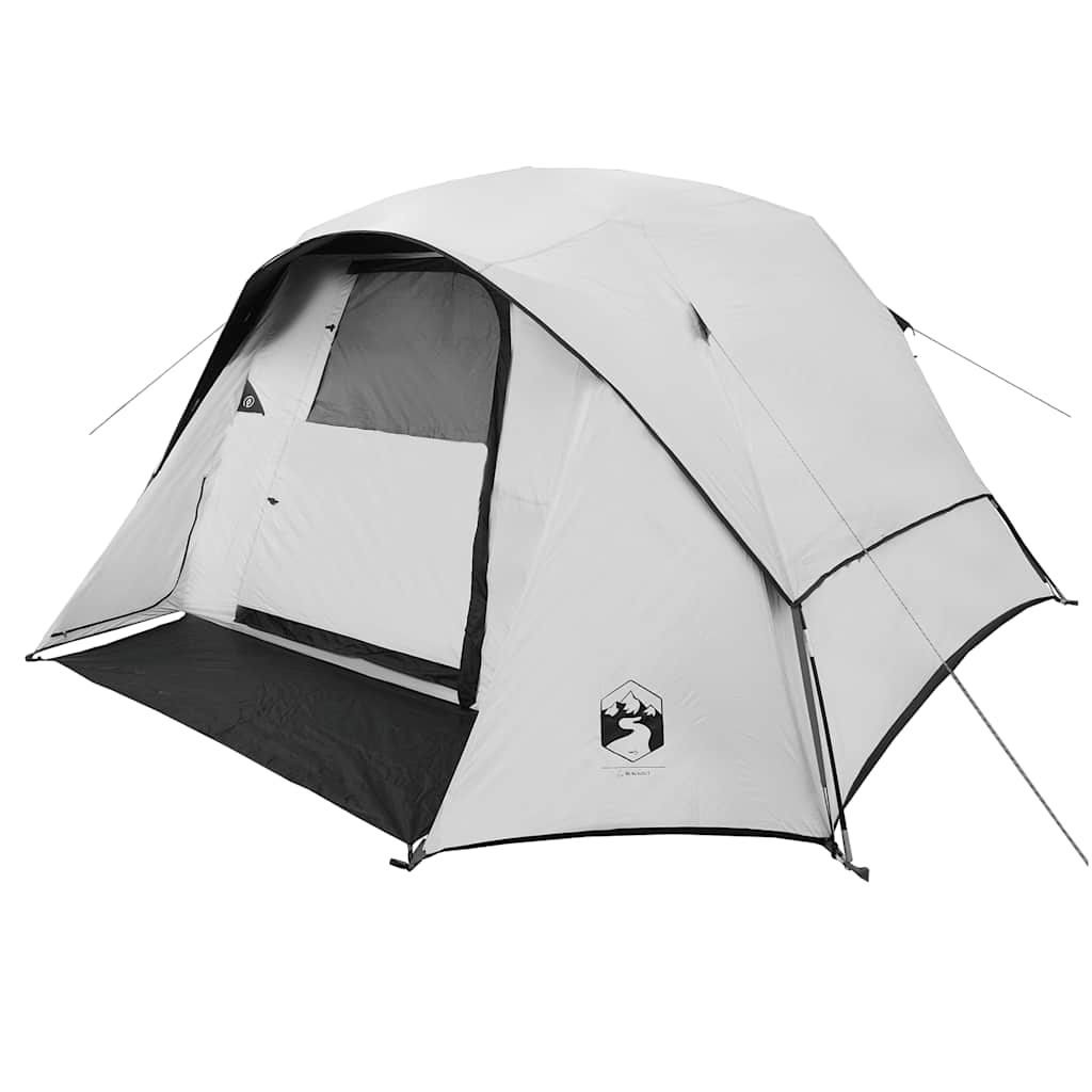 Tenda de campismo cabana p/ 4 pessoas opaca impermeável branco