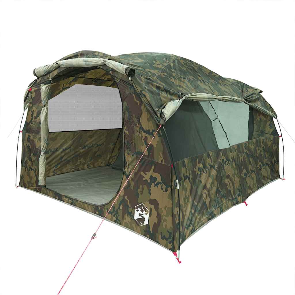Tenda familiar túnel para 6 pessoas impermeável camuflagem