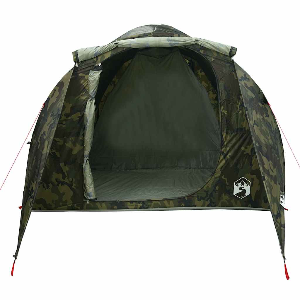 Tenda familiar túnel para 6 pessoas impermeável camuflagem