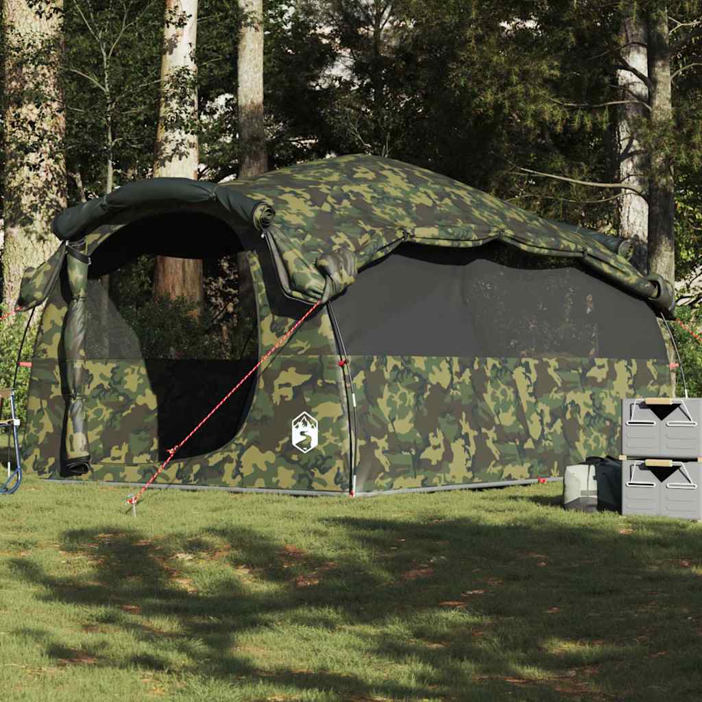 Tenda familiar túnel para 6 pessoas impermeável camuflagem