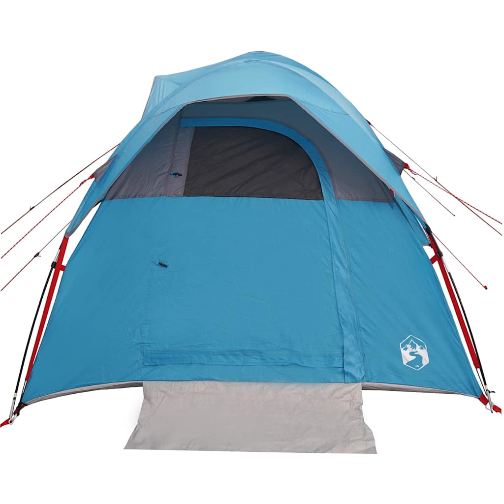 Tenda de campismo para 5 pessoas tecido impermeável azul