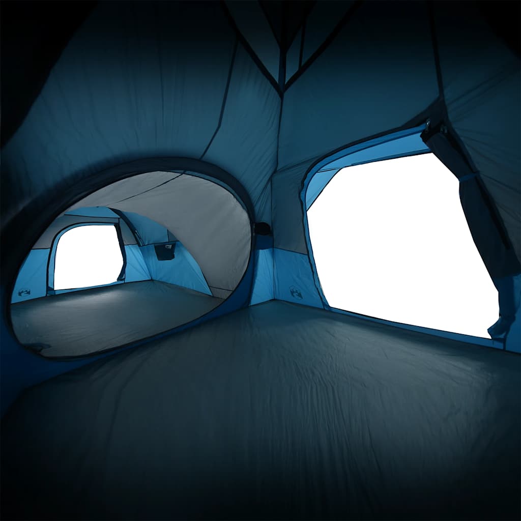 Tenda de campismo para 5 pessoas tecido impermeável azul