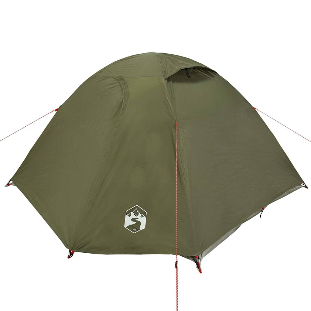 Tenda campismo cúpula p/ 3 pessoas impermeável verde azeitona