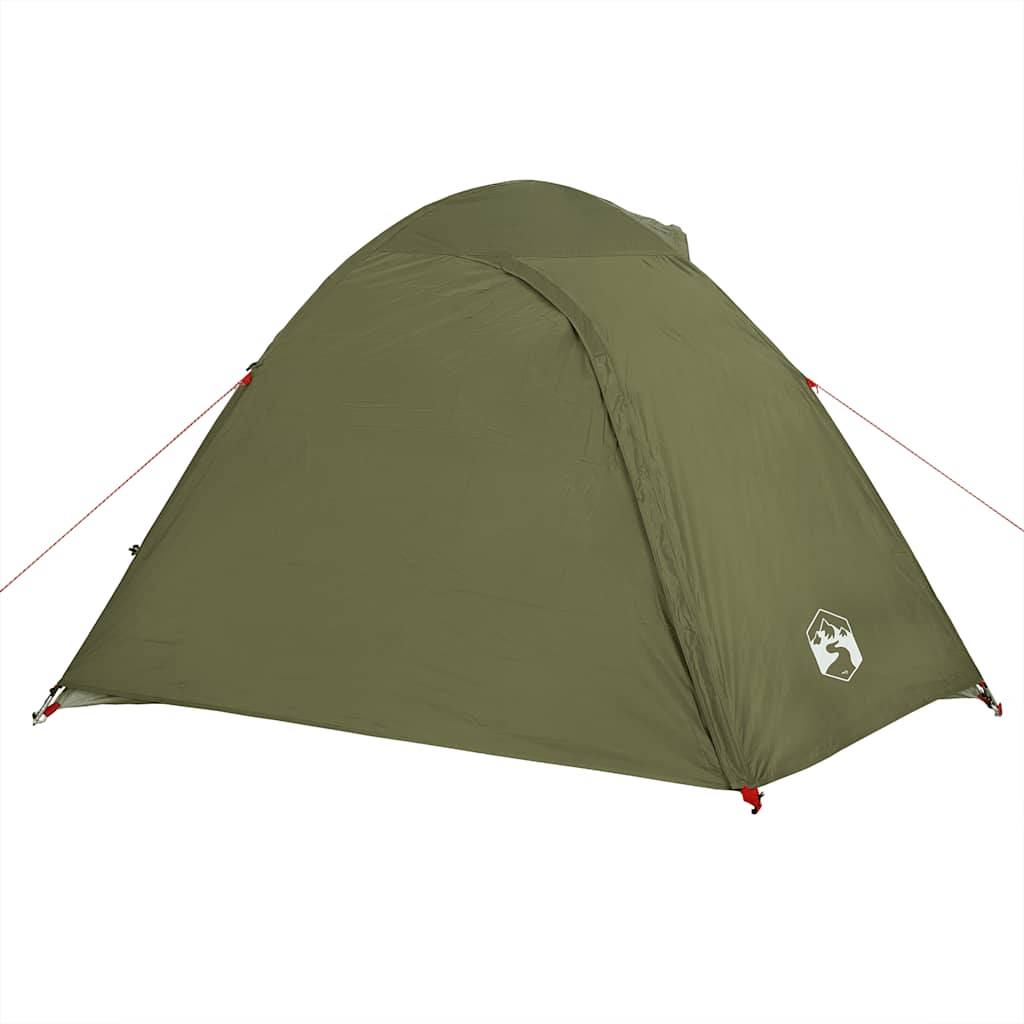 Tenda campismo cúpula p/ 3 pessoas impermeável verde azeitona