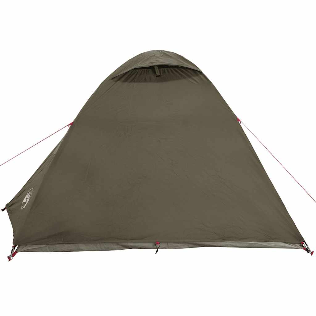 Tenda de campismo cúpula para 3 pessoas impermeável castanho