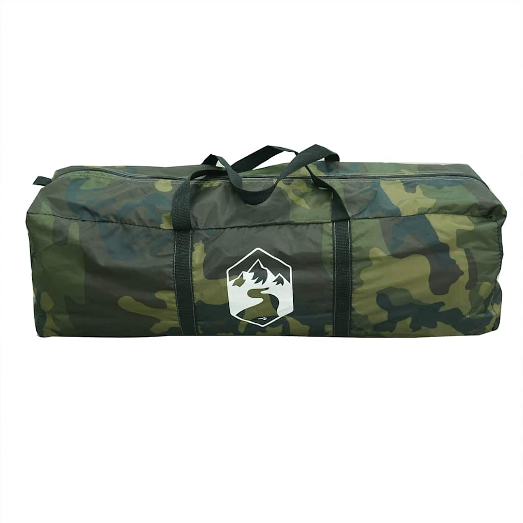 Tenda de campismo cúpula p/ 4 pessoas impermeável camuflagem