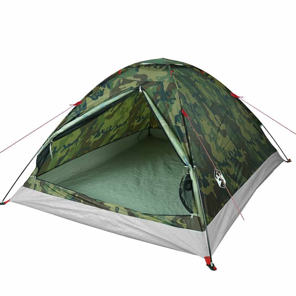 Tenda de campismo cúpula p/ 4 pessoas impermeável camuflagem