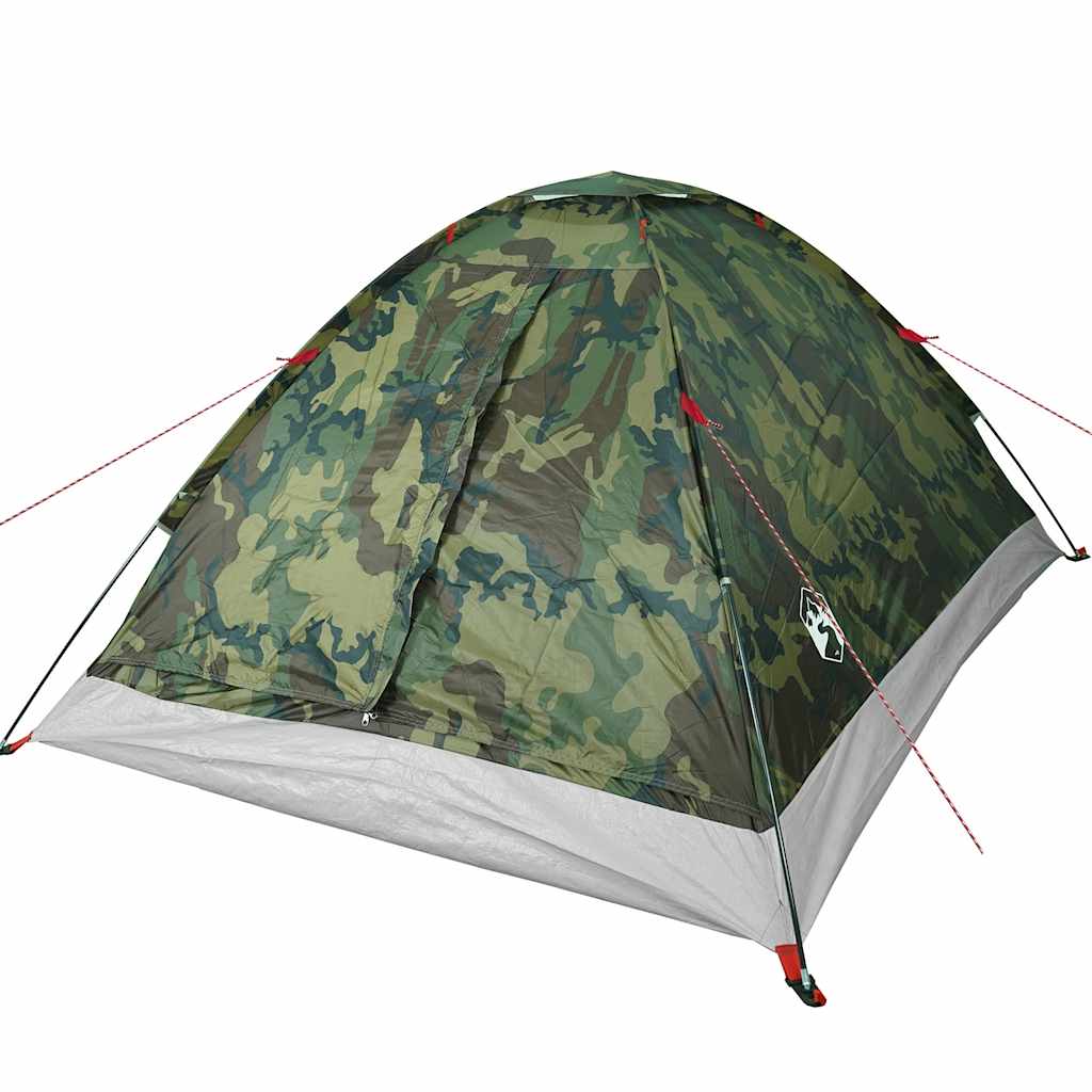Tenda de campismo cúpula p/ 4 pessoas impermeável camuflagem