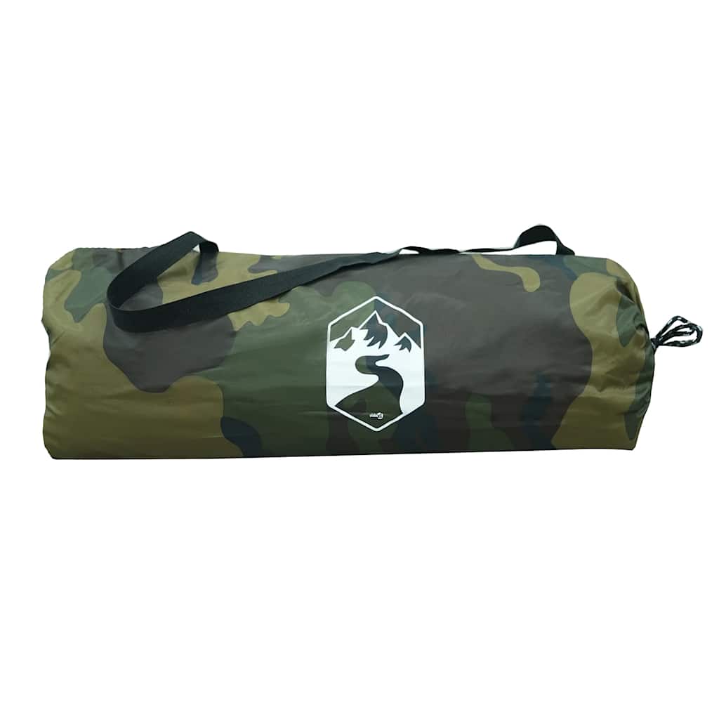Tenda de campismo cúpula p/ 4 pessoas impermeável camuflagem