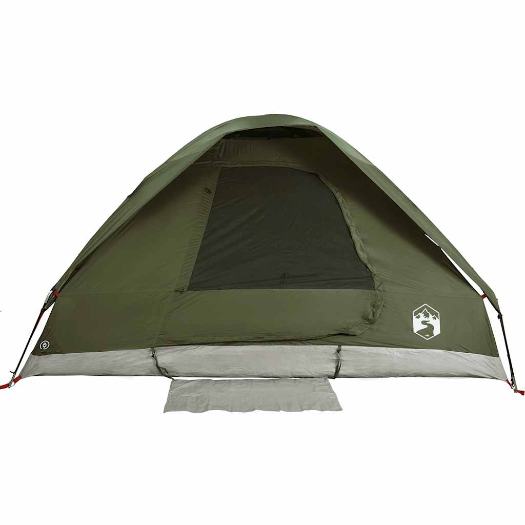 Tenda campismo cúpula p/ 2 pessoas impermeável verde azeitona