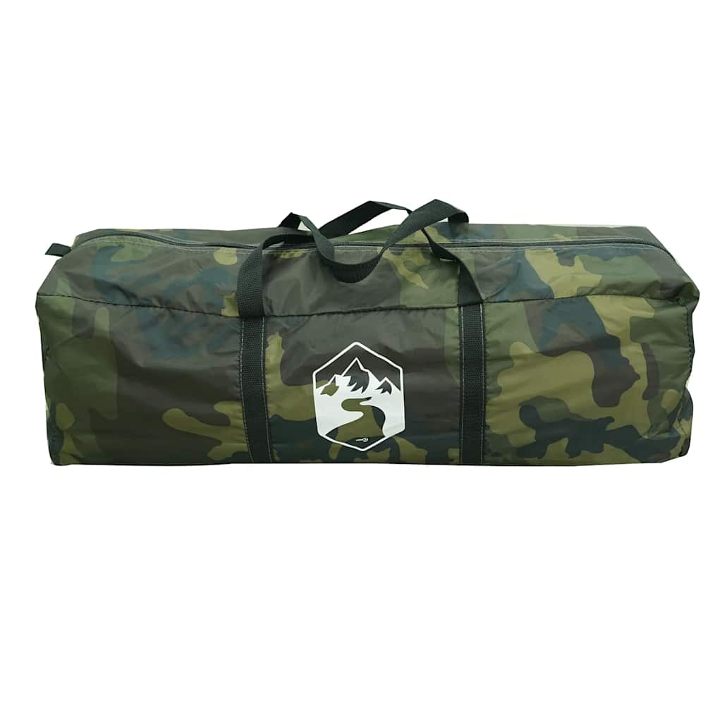 Tenda de campismo cúpula p/ 4 pessoas impermeável camuflagem