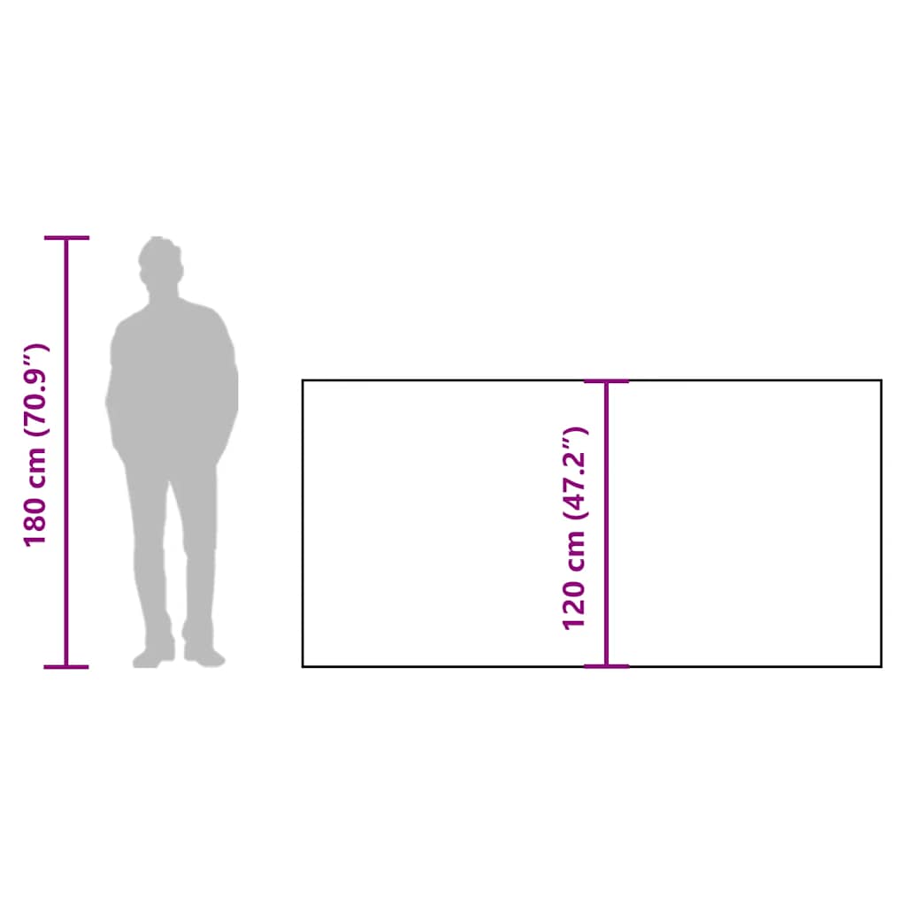 Corta-vento de campismo 344x120 cm impermeável cinza/laranja